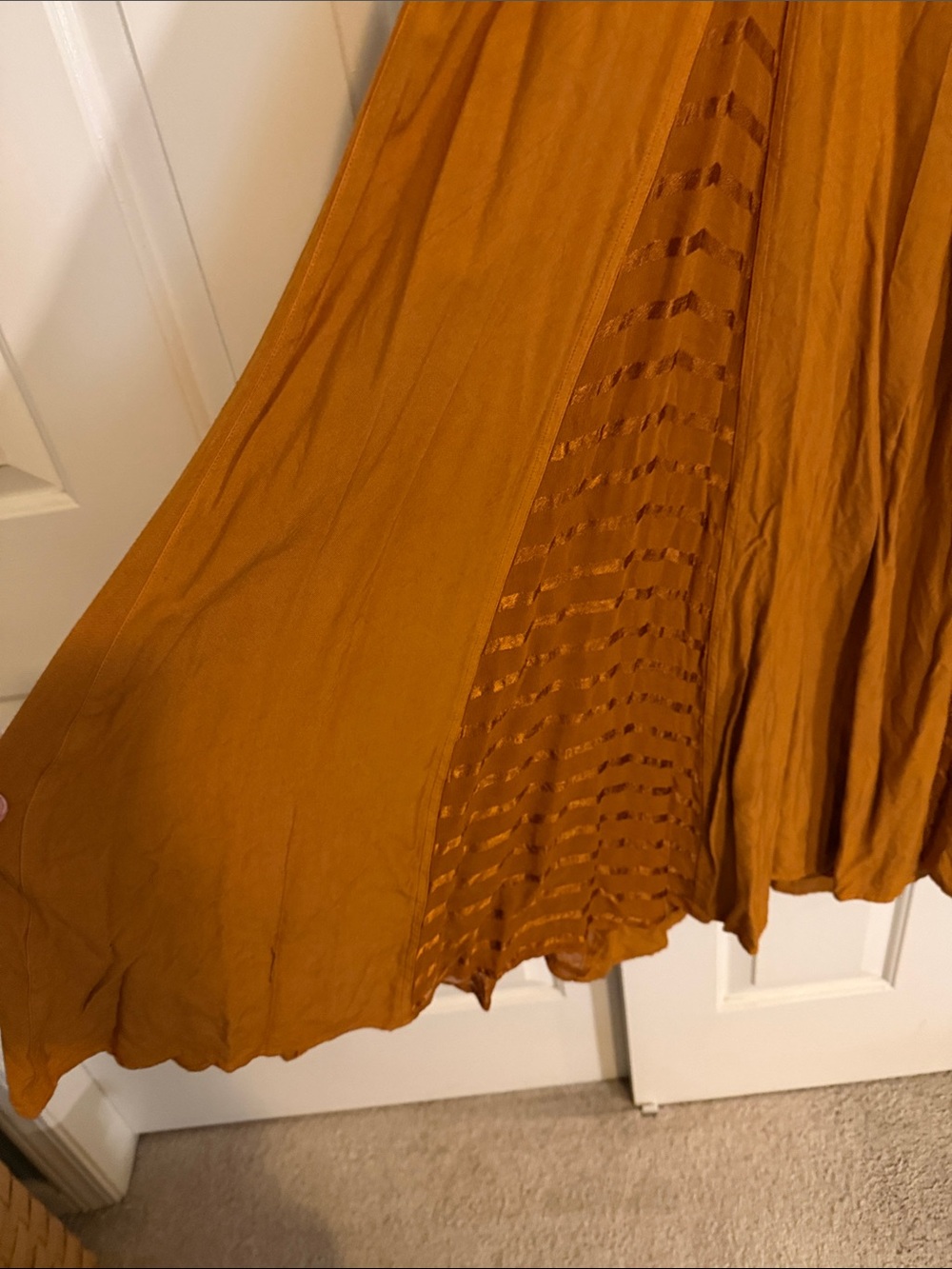 NWT Sleeveless Pumpkin Button-Front Maxi Dress - Picture 6 of 8
